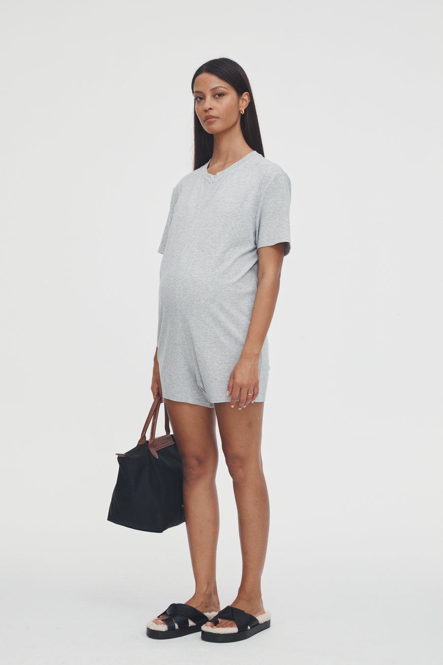 Maternity Jumpsuit (Grey) 4