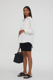 Maternity Work Skirt (Black) 3