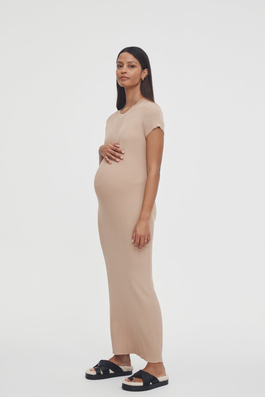 Stylish Babyshower Dress (Sand) 1