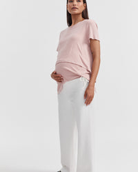 Stretchy Maternity Tee (Pink) 1