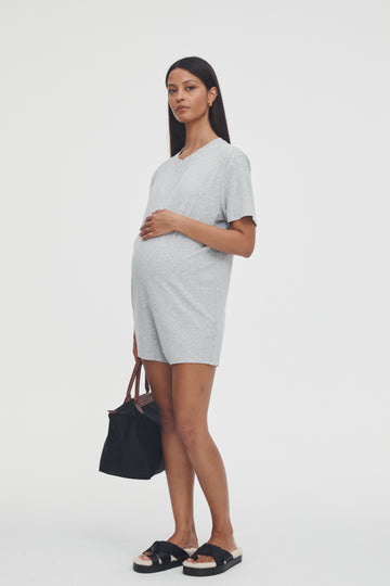 Maternity Jumpsuit (Grey) 1