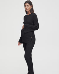 Luxury Maternity Top (Black) 6