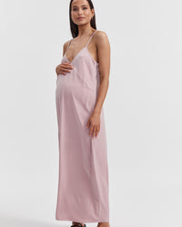 Pink Maternity Slip Dress 1