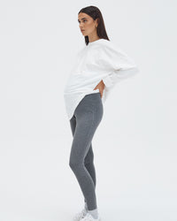 Comfy Maternity Yoga Legging (Dark Grey) 1