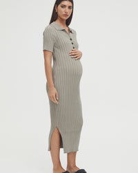 Luxury Maternity Dress (Sage) 5