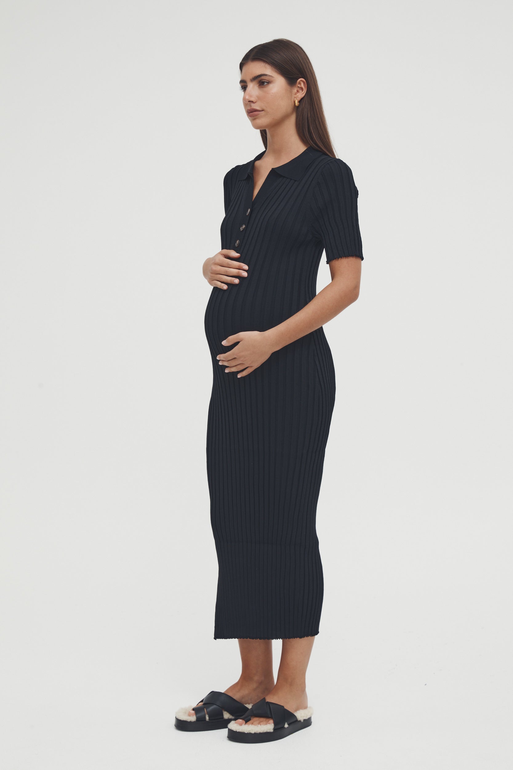 Black Tie Maternity Dress 1