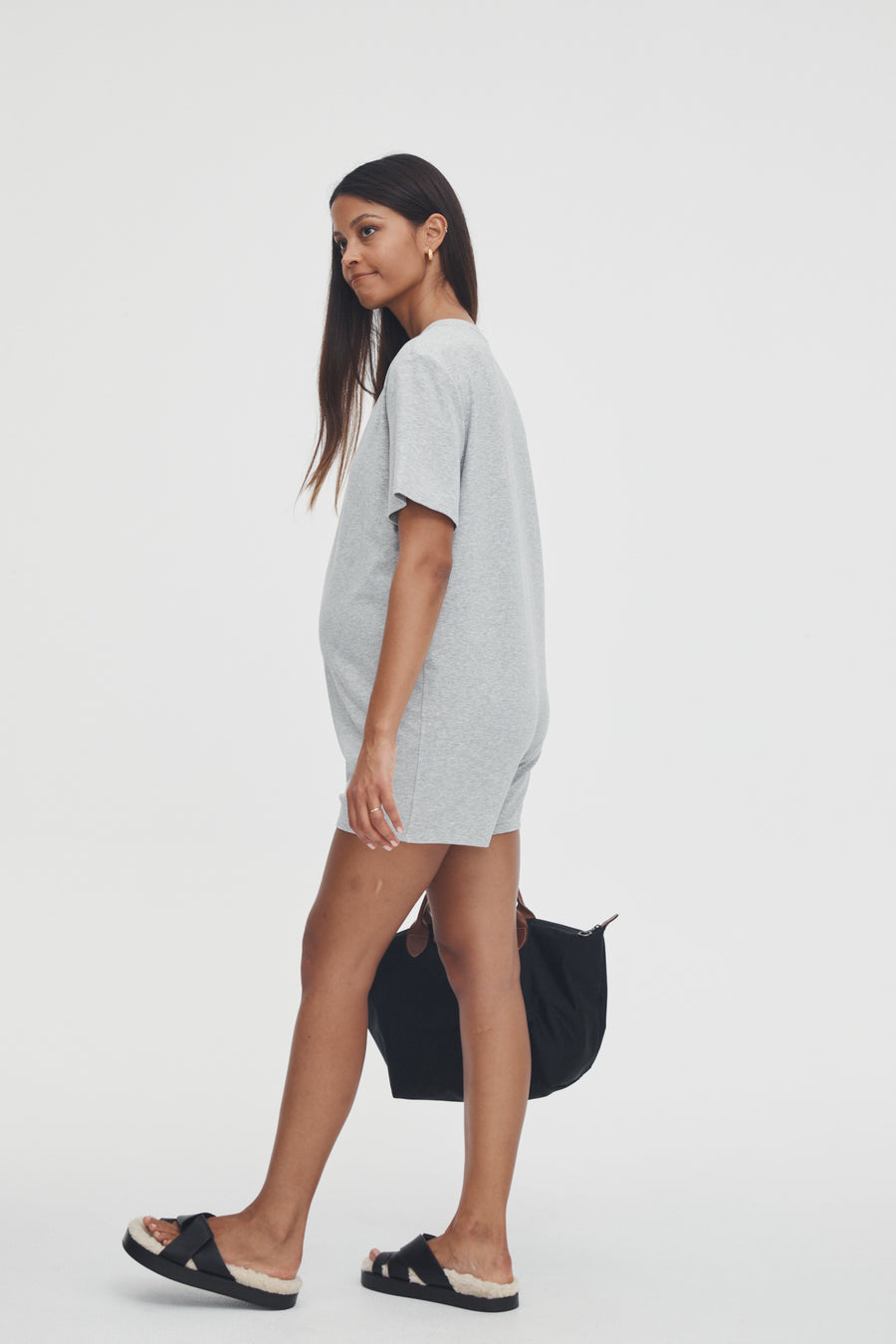 Maternity Jumpsuit (Grey) 6