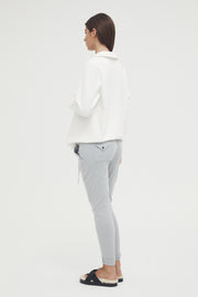 Stretchy Maternity Joggers (Grey) 6