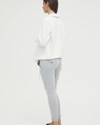 Stretchy Maternity Joggers (Grey) 6