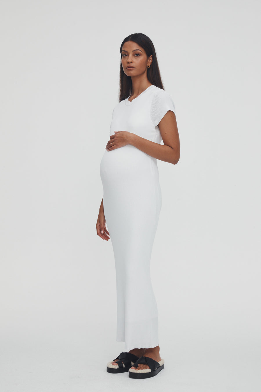 Stylish Babyshower Dress (White) 1