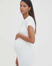 Stylish Babyshower Dress (White) 8