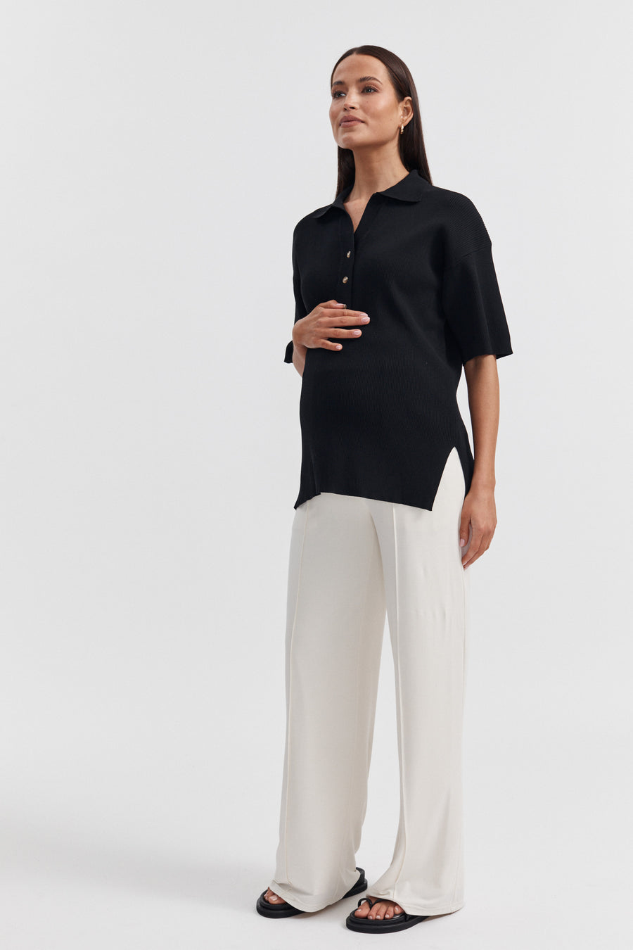 Maternity Work Top (Black) 2