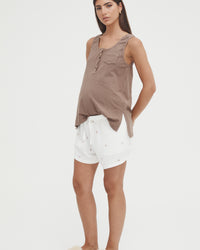 Maternity Linen PJ Shorts 5
