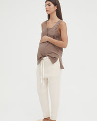 Maternity Sleep Tank (Chocolate) 7