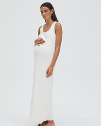 Stylish Baby Shower Dress (White) 1