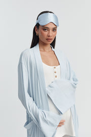 Silk Eye Mask (Soft Blue) 3