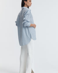 Soft 100% Cotton Maternity Stripe Shirt 12