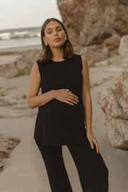 Soft Maternity Knit Tank (Black) 10