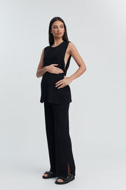 Soft Maternity Knit Tank (Black) 12