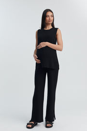 Soft Maternity Knit Tank (Black) 9
