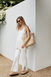 Soft Maternity Knit Tank (Ivory) 4