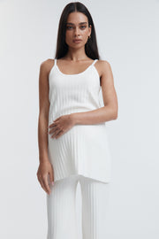 Soft Maternity Knit Tank (Ivory) 5