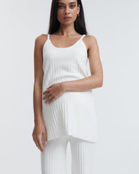 Soft Maternity Knit Tank (Ivory) 5