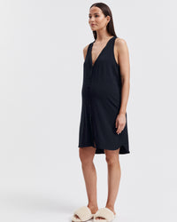 Soft Maternity Nightie Navy 2