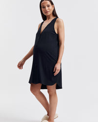 Soft Maternity Nightie Navy 6