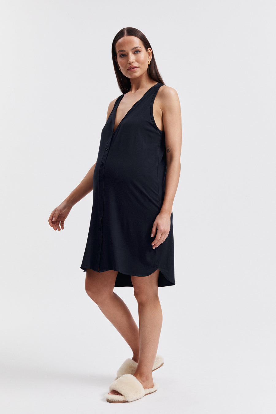 Soft Maternity Nightie Navy 6