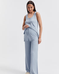 Soft Maternity PJ Pant (Blue) 13