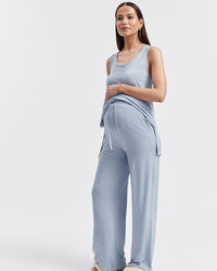 Soft Maternity PJ Pant (Blue) 6