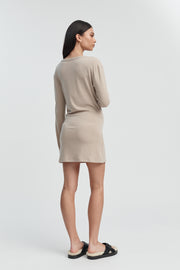 Soft Merino/Tencel LS Dress (Taupe) 8