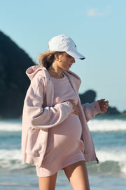 Soft Rib LS Mini Dress (Dusty Pink)13