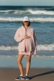 Soft Rib LS Mini Dress (Dusty Pink)8