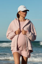 Soft Rib LS Mini Dress (Dusty Pink) 9