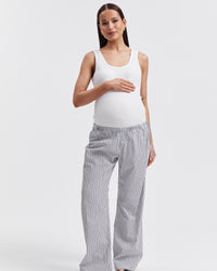 Stripe Cotton Maternity Pant 3