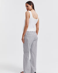 Stripe Cotton Maternity Pant 6