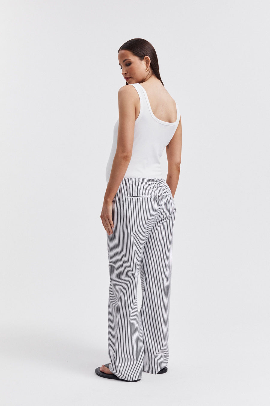 Stripe Cotton Maternity Pant 6