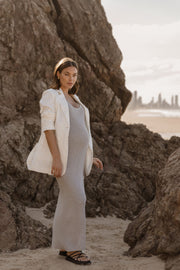 Stylish Baby Shower Dress (Grey Marle) 11