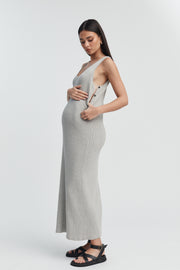 Stylish Baby Shower Dress (Grey Marle) 13
