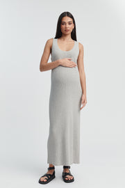 Stylish Baby Shower Dress (Grey Marle) 5
