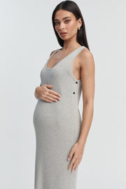 Stylish Baby Shower Dress (Grey Marle) 7