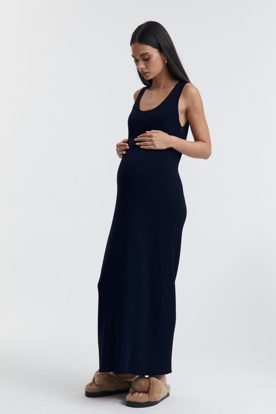 Stylish Baby Shower Dress (Navy) 4