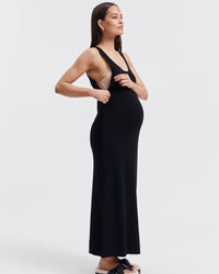 Stylish Black Maternity Dress 5