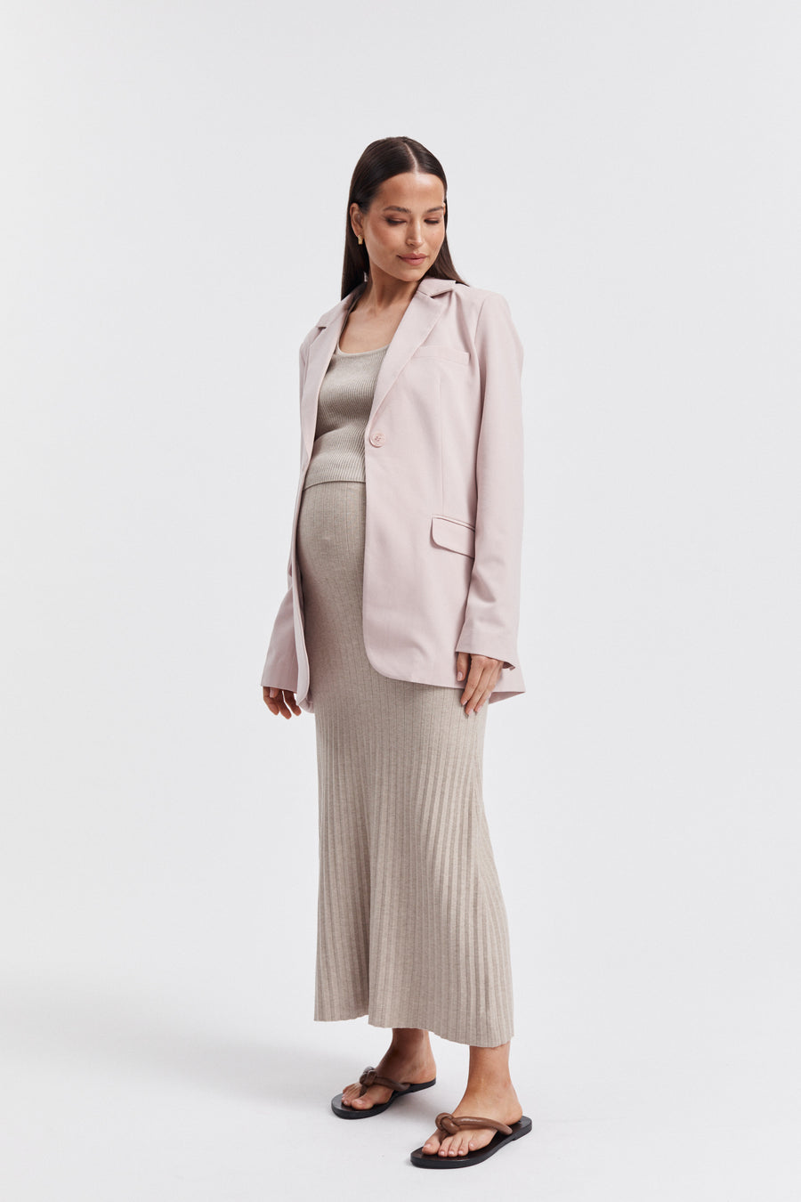 Stylish Maternity Blazer (Peony) 7