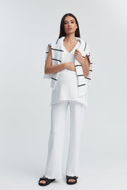 Stylish Maternity Cotton Knit Tank (Off White) 10