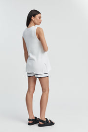 Stylish Maternity Cotton Knit Tank (Off White) 15