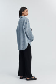 Stylish Maternity Denim Shirt/Jacket 11
