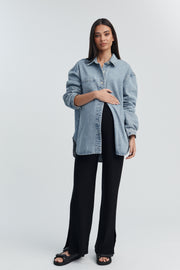 Stylish Maternity Denim Shirt/Jacket 13